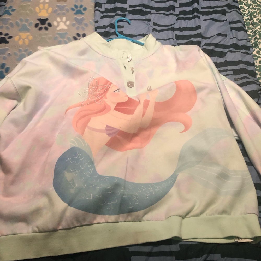 Disney Pastel Ariel vintage looking sweatshirt